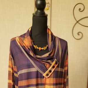 Lily Cowl Neck Long Sleeve Tunic Size 4 XL
